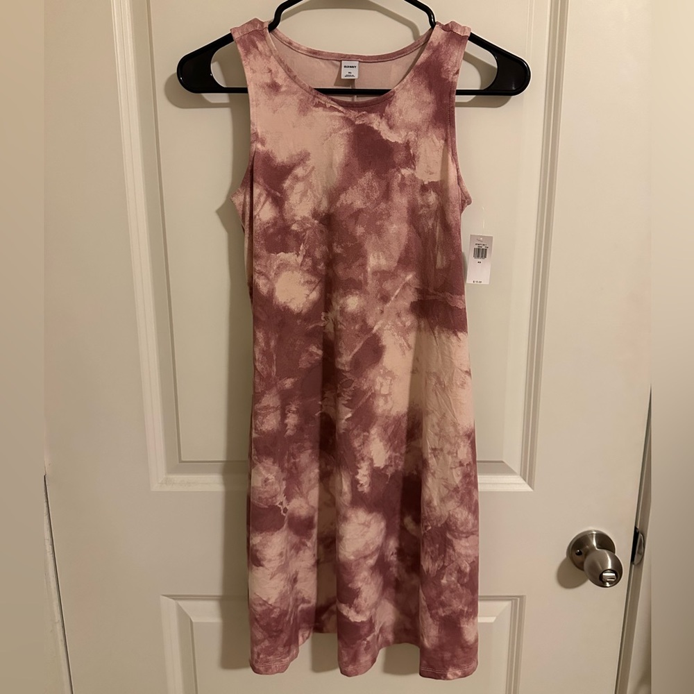 Sleeveless Jersey-Knit Swing Dress